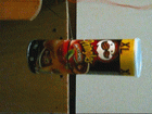 Animation : stabilit� de la bo�te de Pringles