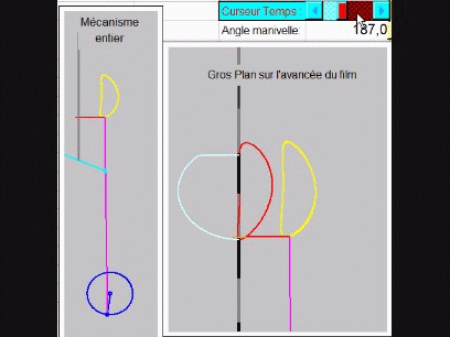 Animation du mouvement d'une griffe de cinma (Go Mars Image)